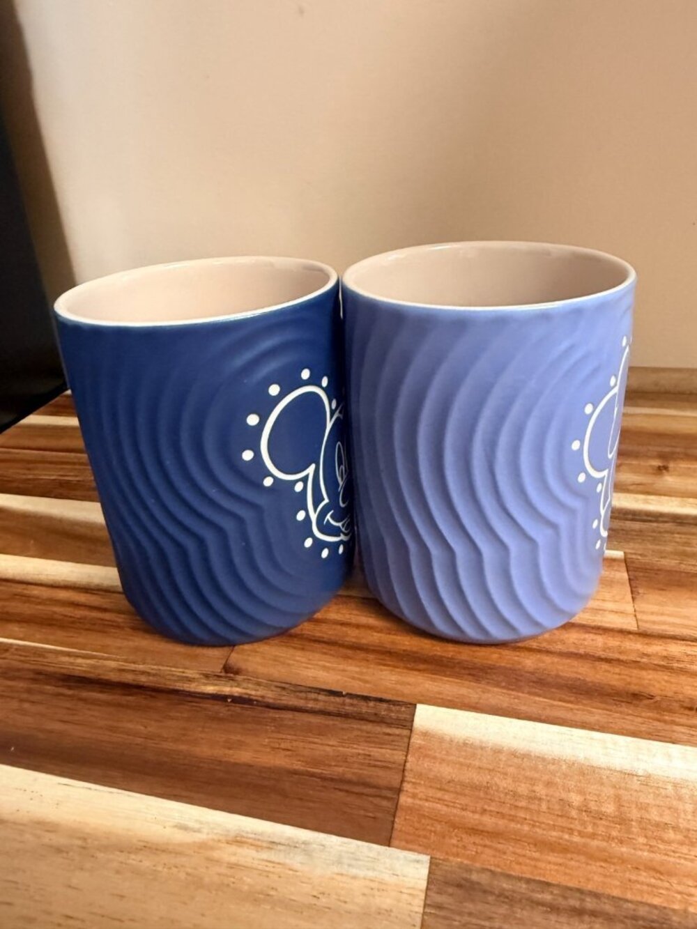 Disney Parks Mickey Minnie Mouse Coffee Mug Because I’m Happy Vibrations - Picture 5 of 8